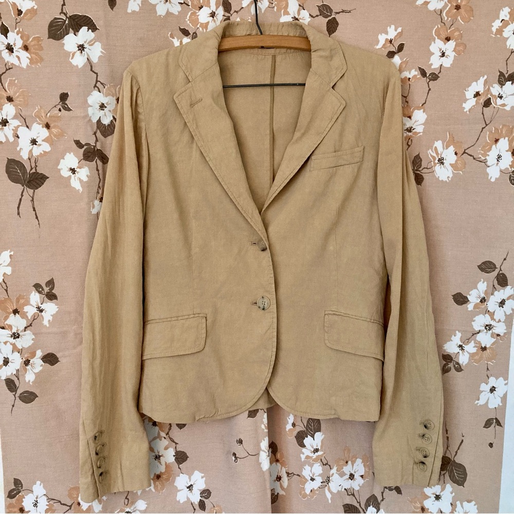 Theory Stretchy Linen Blend Blazer / Jacket - 8